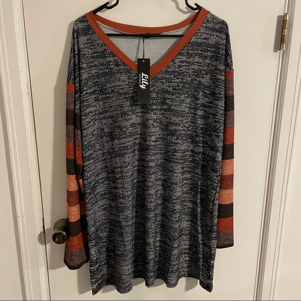 New Long Sleeve Vneck